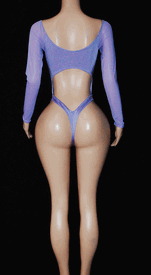 Long sleeve ring monokini