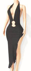 New plunge ring gown