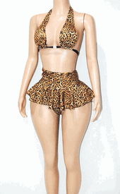 3pc skirt set w/g-string