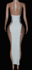 Tony high slit gown