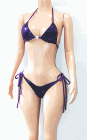 New wide v back thong set w/ties