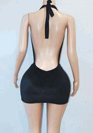Velvet ring mini dress