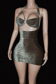 Velvet high waist mini 