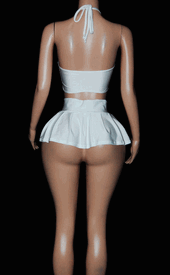 Pleated double ring sk set 