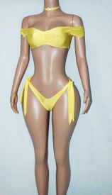 Scarf thong set w/chocker 