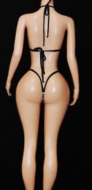 Plaid y-back thong set 