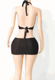 Rhinestone square sk set w/ties(10colors)