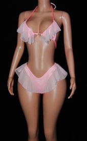 Ruffle thong set 