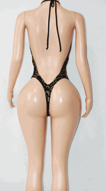 Scarf draw string monokini 