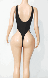 Slanted monokini w/stones (7colors)