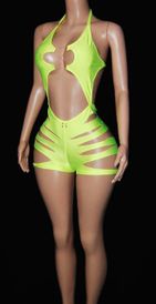 Slashed romper (10 colors)
