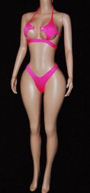 Star thong set w/ties