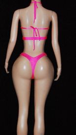 Star thong set w/ties