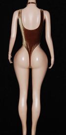Velvet high cut monokini