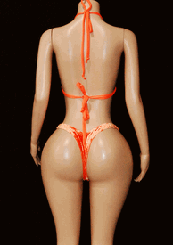 Velvet low cut thong set 