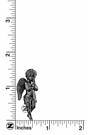 その他 Guardian Angel Guardian Angel Charm by ZShock in Silver with Black Platinum