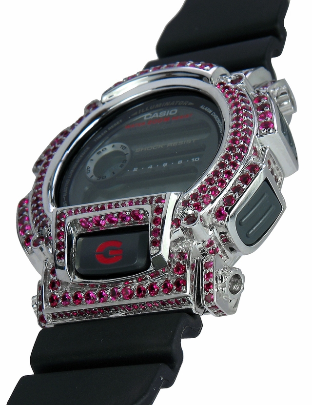 Red Eyez and White Diamond Vice Presidential Z-Shock Bezels.