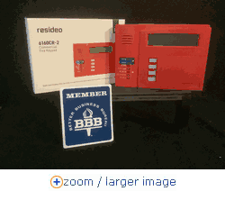 Honeywell Home 6160CR-2 High-Security/Business Fire Alpha Display Keypad, Status LEDs, UL864 Rev Listed - Click to enlarge