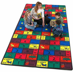 Amigos Bilingual Kids Educational Rug