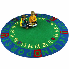 Learning Circle Super Tuff Kids Educational Activity Rug