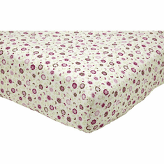 Nojo Jasmine Crib Sheet, Pink