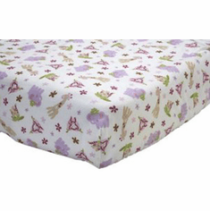 Nojo Sweet Jungle Babies Crib Sheet