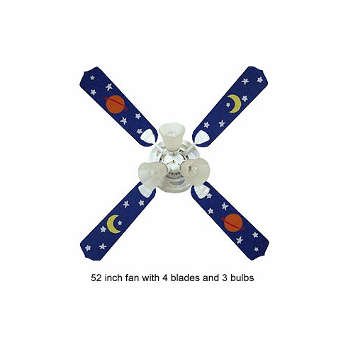 Out of Stock Outer Space Kids Ceiling Fan with Lights