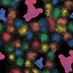Skate Burst™ Neon Rug