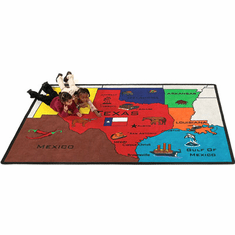 Texas Geography Carpet