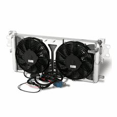 2007-12 Mustang GT500 Afco Pro Series Double Pass Heat Exchanger w/ Dual Fans 80280PRO