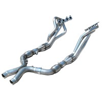 2011-14 Mustang Coyote ARH Header 1-3/4in x 3in, 3in X-Pipe W/Cats