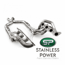 2011-14 Mustang GT Stainless Power Header: 1-7/8" with Catted X-Pipe Performance Connect SM12HCATX