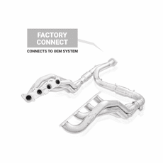 2015-24 F150 5.0L Stainless Works Factory Connect Catted Y-Pipe Long Tube Header