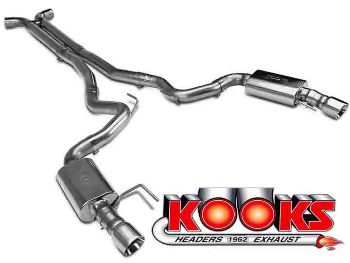 201517 Mustang GT Kooks Full 3" Exhaust System w/ HPipe & Polished Tips