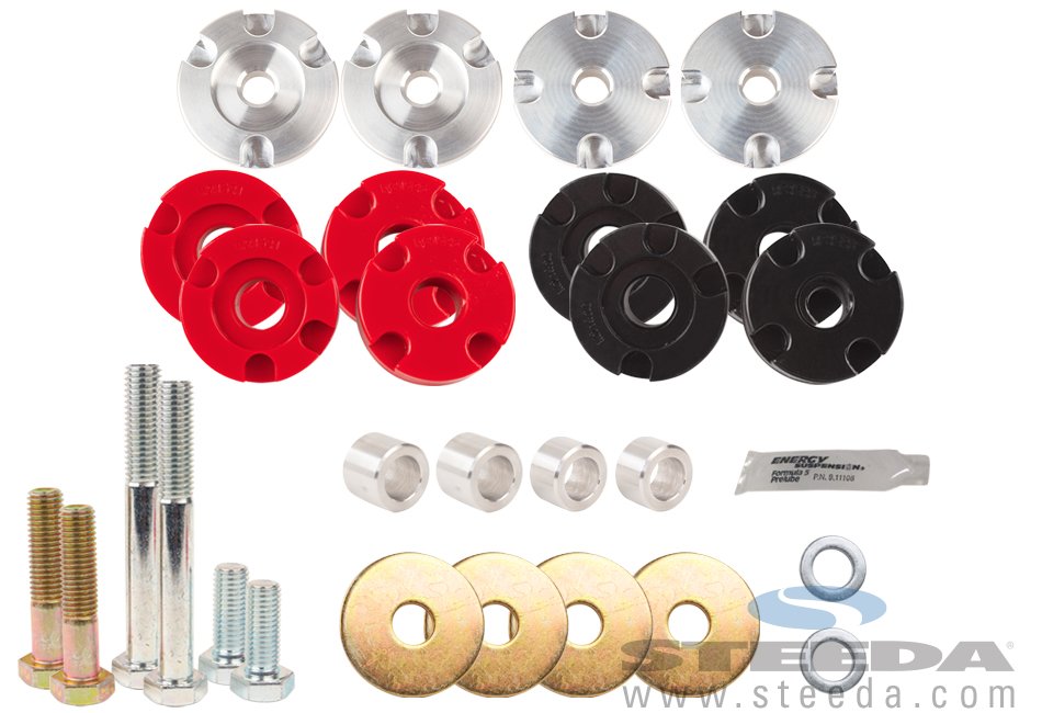 201520 Mustang GT Steeda Differential Bushing Insert System Street to Full Race Combo Kit 555