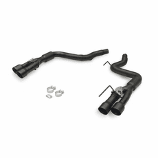2024 Mustang GT/EcoBoost Flowmaster Outlaw Axle-Back 3.0-inch Stainless Steel Exhaust System, 4.0-inch Black Quad Tips with Valves