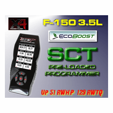 SCT X4 Ford Ecoboost Pre-loaded Programmer F-150 3.5L Twin Turbo