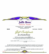 $25.00 Gift Certificate