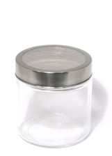 GLASS SPROUTING JARS W/STAINLESS  LIDS - 6/24 OZ Jars