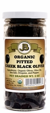 Organic Sun Dried - PITTED GREEK BLACK OLIVES - 3/ 5 oz Jars - Out of Stock