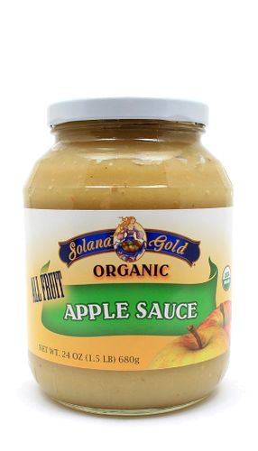 Organic Apple Sauce<br>12/ 24 OZ jars