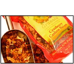 Organic CRANBERRY CASHEW PECAN GRANOLA - 25 LBS