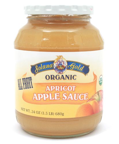 Organic APRICOT APPLE SAUCE - 3/ 24 oz Jars - Out of Stock
