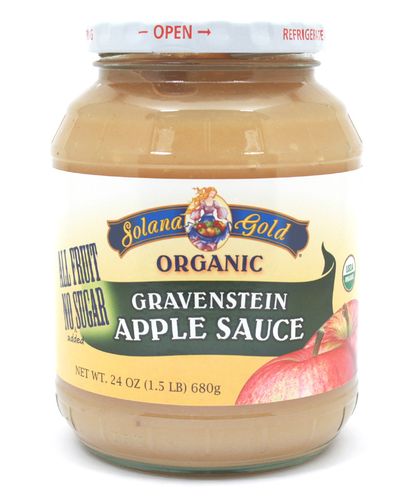 Organic GRAVENSTEIN APPLE SAUCE - 12/ 24 oz Jars