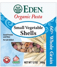 Organic Whole Wheat SMALL VEGETABLE SHELLS - 3/ 12 oz Boxes - Out of Stock