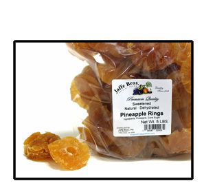 PINEAPPLE RINGS, NON-ORGANIC (sugar added) - 22 LBS