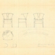 CH24 Wishbone Chair, Navy Blue, Natural Paper Cord Seat