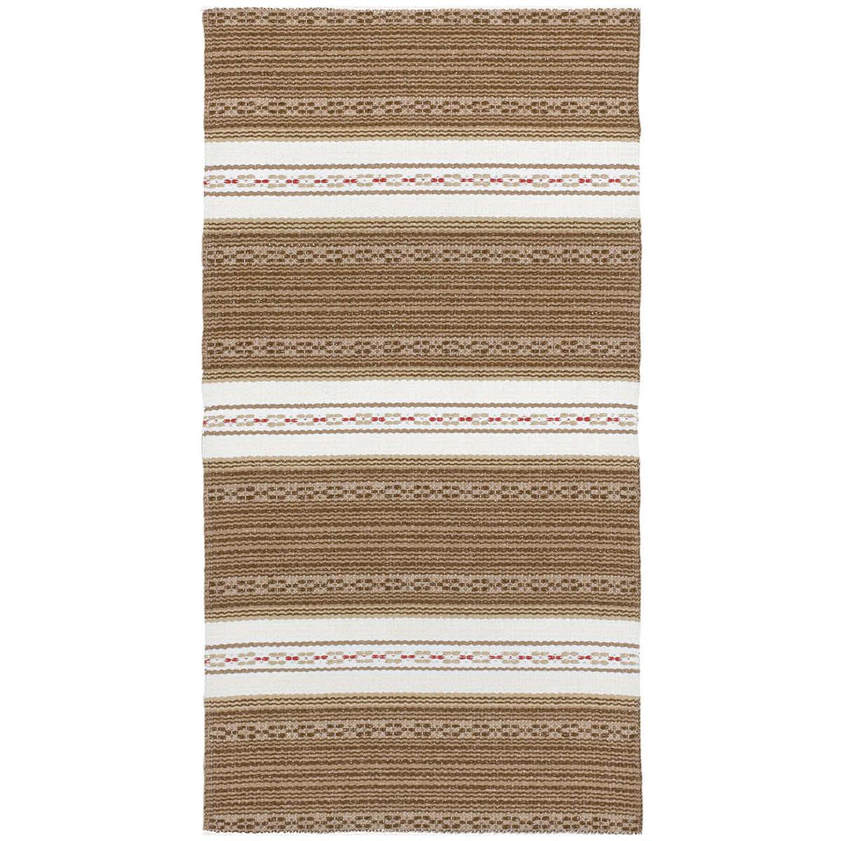 HRD Swedish Rugs Astor Indoor / Outdoor Swedish Woven Rugs, Brown