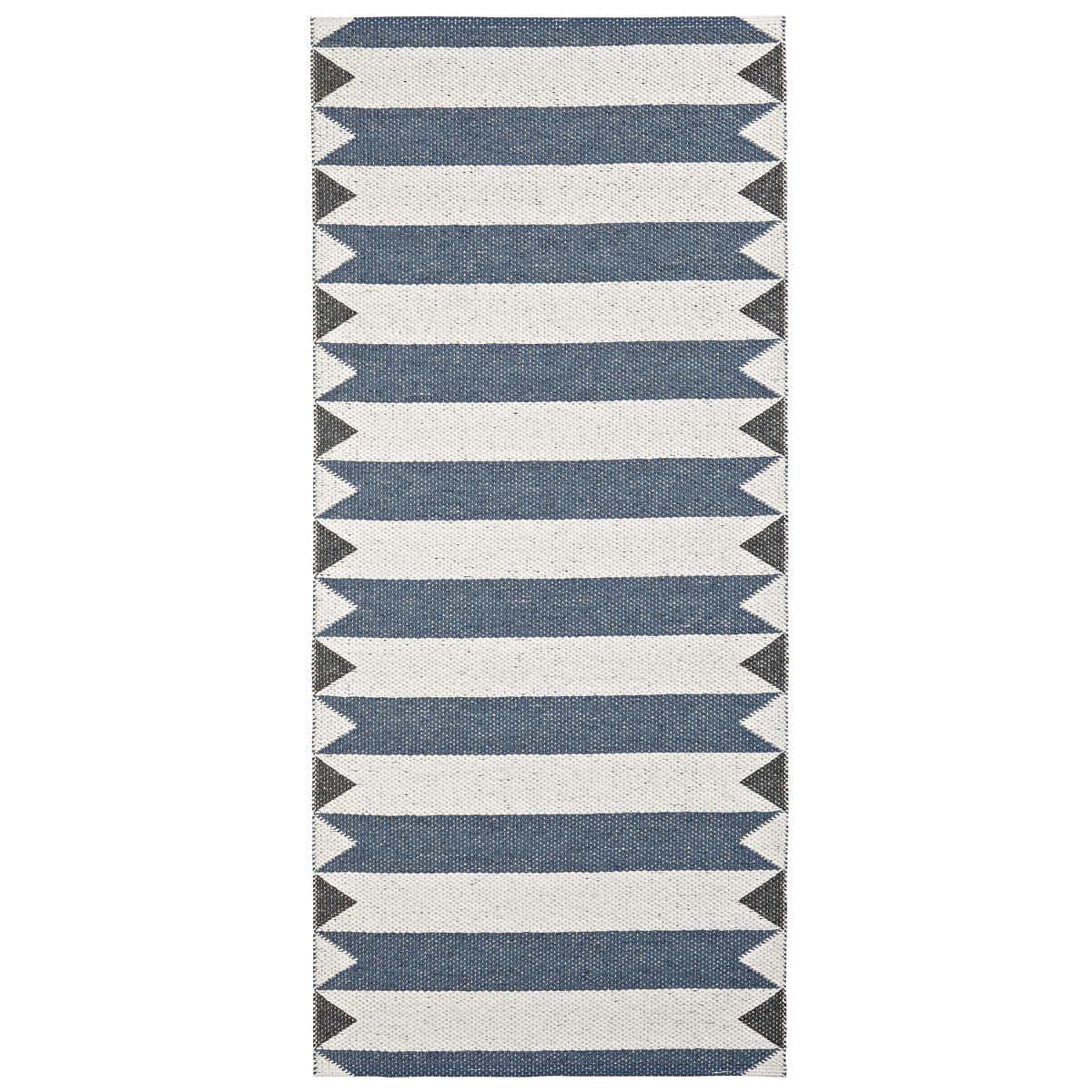 HRD Swedish Rugs Peak Indoor / Outdoor Swedish Woven Rugs, Blue