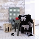 Roros Tweed Isbjorn (Polar Bear) Norwegian Wool Blanket, Grey/Black - 53" x 79"